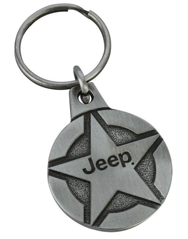 Jeep Star Logo - Jeep Star Logo Metal Keychain - Jeep Gear #11DHV