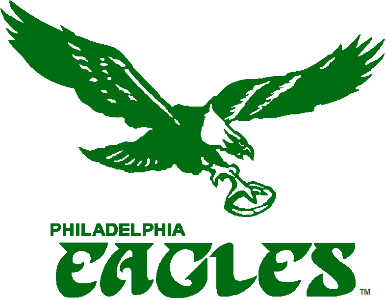 Kelly Green Eagles Logo - Philadelphia Eagles Alternate Logo (1973) - Flying eagle holding ...
