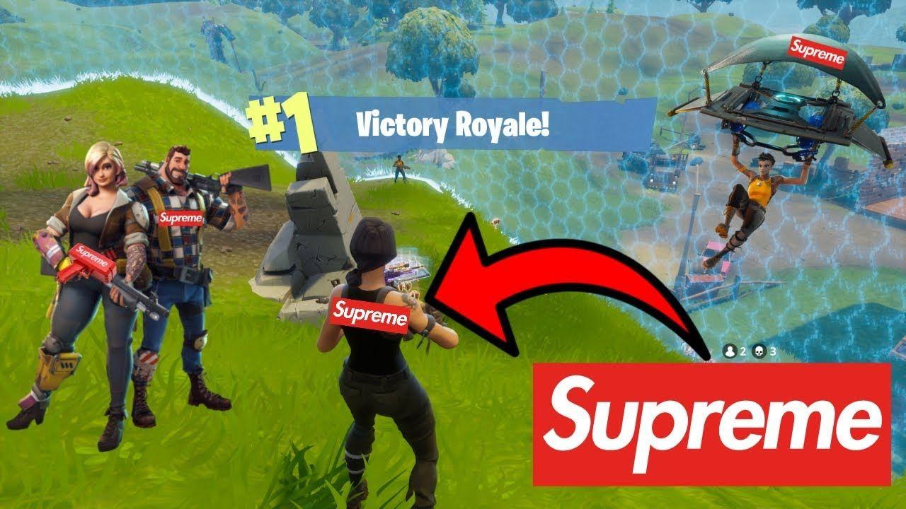 Supreme Fortnite Logo - LogoDix