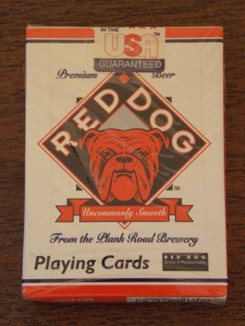 Old Red Dog Beer Logo - Plank Road Brewery Red Dog Beer Playing Cards NIP Sealed Free