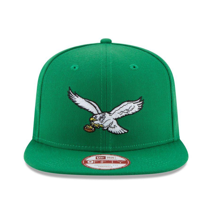 Kelly Green Eagles Logo - Men's Philadelphia Eagles New Era Kelly Green Historic Logo Baycik