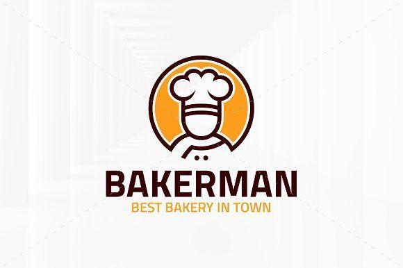 Baker Logo - Baker Man Logo Template Logo Templates Creative Market