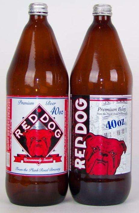 Old Red Dog Beer Logo - Red Dog 40 w/ Uncommonly Smooth in red