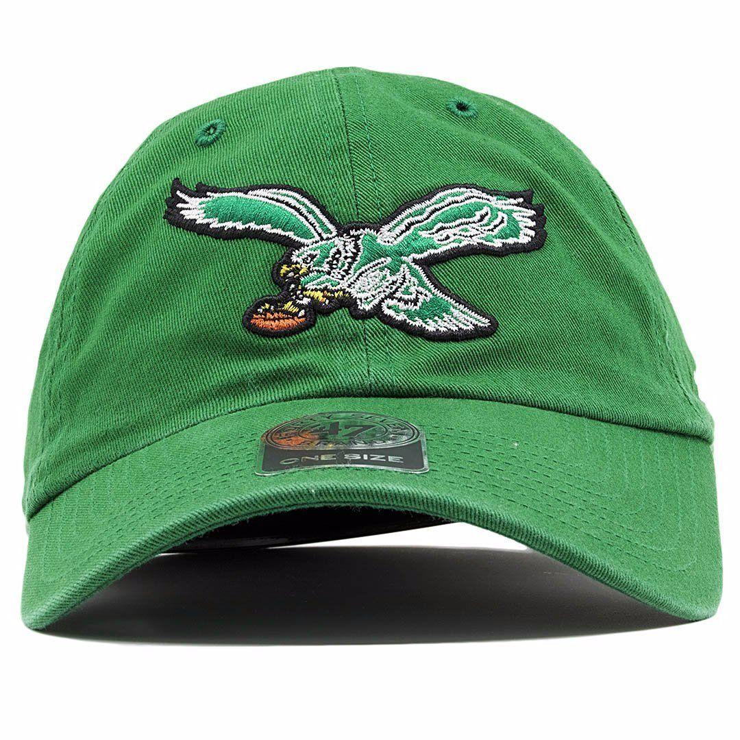 Kelly Green Eagles Logo - Philadelphia Eagles Vintage Kelly Green Adjustable Dad Hat