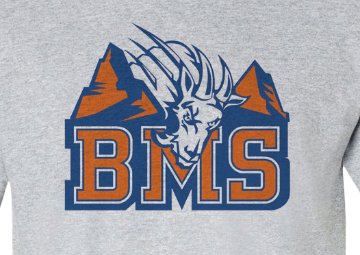 Mountain Goat Football Logo - Premium BMS Blue Mountain State College Football Goat Logo Tee T ...