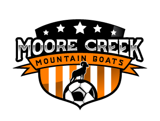 Mountain Goat Football Logo - Moore Creek Mountain Goats logo design - 48HoursLogo.com