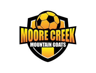 Mountain Goat Football Logo - Moore Creek Mountain Goats logo design - 48HoursLogo.com
