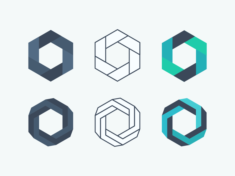 Geometric Hexagon Logo - Hexagon | Cap | Pinterest | Logo design, Hexagon logo y Logos