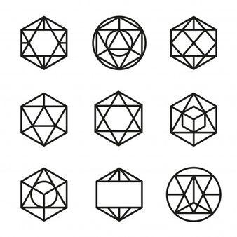 Geometric Hexagon Logo - Hexagon Logo Vectors, Photo and PSD files