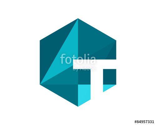 Geometric Hexagon Logo - T Hexagon Geometric Letter Logo
