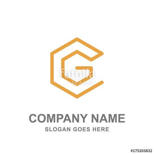 Geometric Hexagon Logo - G Letter Geometric Hexagon Logo Vector Icon Stock image and royalty
