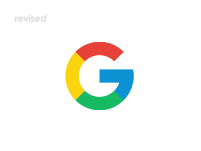 Updated Google Logo - Google redesigned G letter mark icon revised