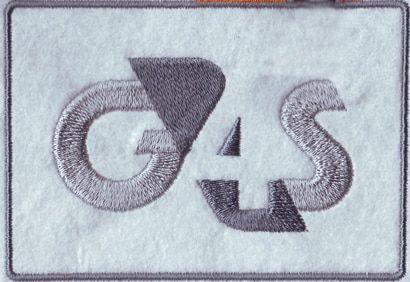 G4S Logo - Free shipping Embroidery Patch G4S logo Patches without white