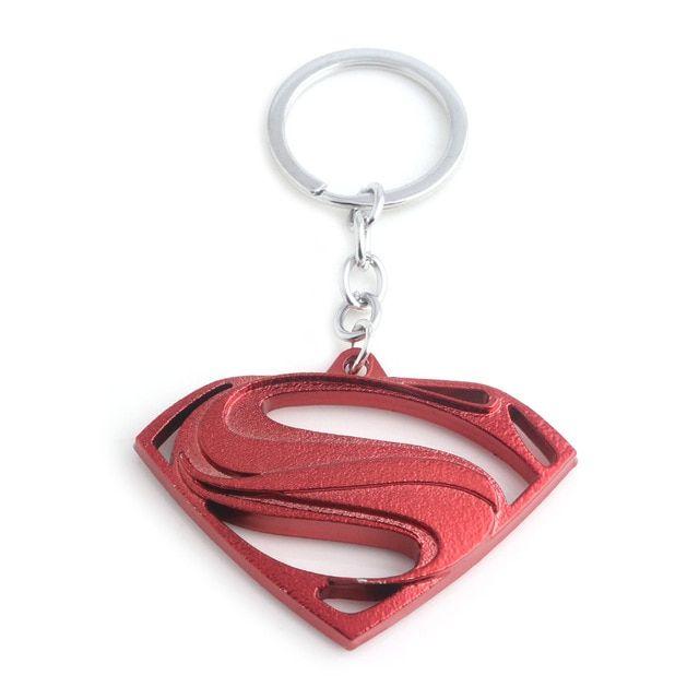 Superman War Logo - Hot Movie Avengers Superman Red Logo Keychains Infinity War High ...