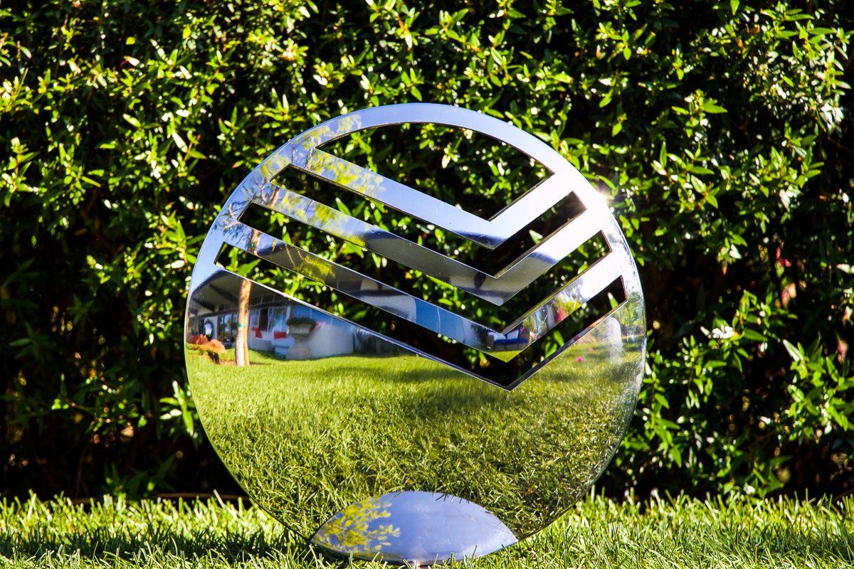 Sberbank Logo - New Sberbank Logo Sculpture Armour Sphere Fountain