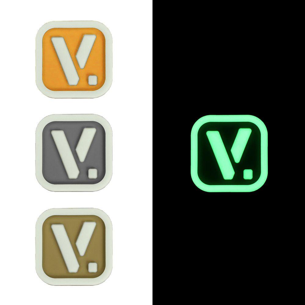 Super V Logo - Vanquest [V.] Logo Lumen Glow In The Dark Patch
