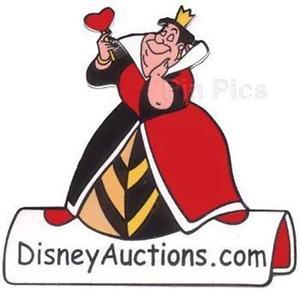 Queen Card Logo - VILLAINS QUEEN OF HEARTS ON DA LOGO DISNEY AUCTIONS LE 1000 PIN GWP