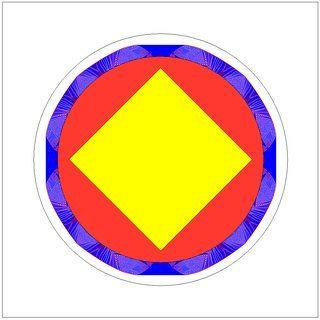 Blue Square with Yellow Z Logo - Known bounds on the shape of the classical abelian sandpile in Z 2