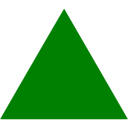 Sideways Green Triangle Logo - Green triangle icon - Free green shape icons
