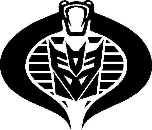 Cobra Decepticon Logo - DECEPTICON COBRA COMMANDER DECAL / STICKER