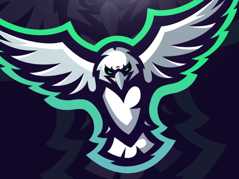 Bird Mascot Logo - EAGLE Logo / Illustration / Mascot. Geometric Eagles. Logos, Eagle