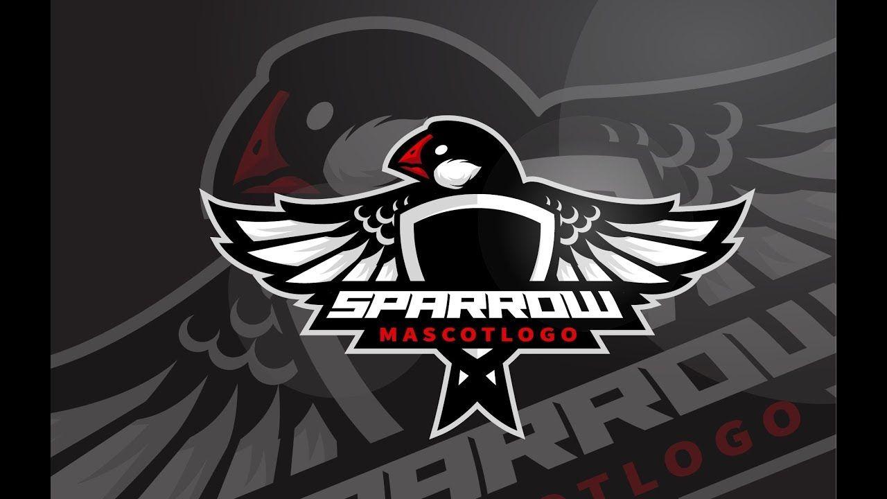 Bird Mascot Logo - Javanese Sparrow Bird Mascot logo illustration - Speed art drawing ...