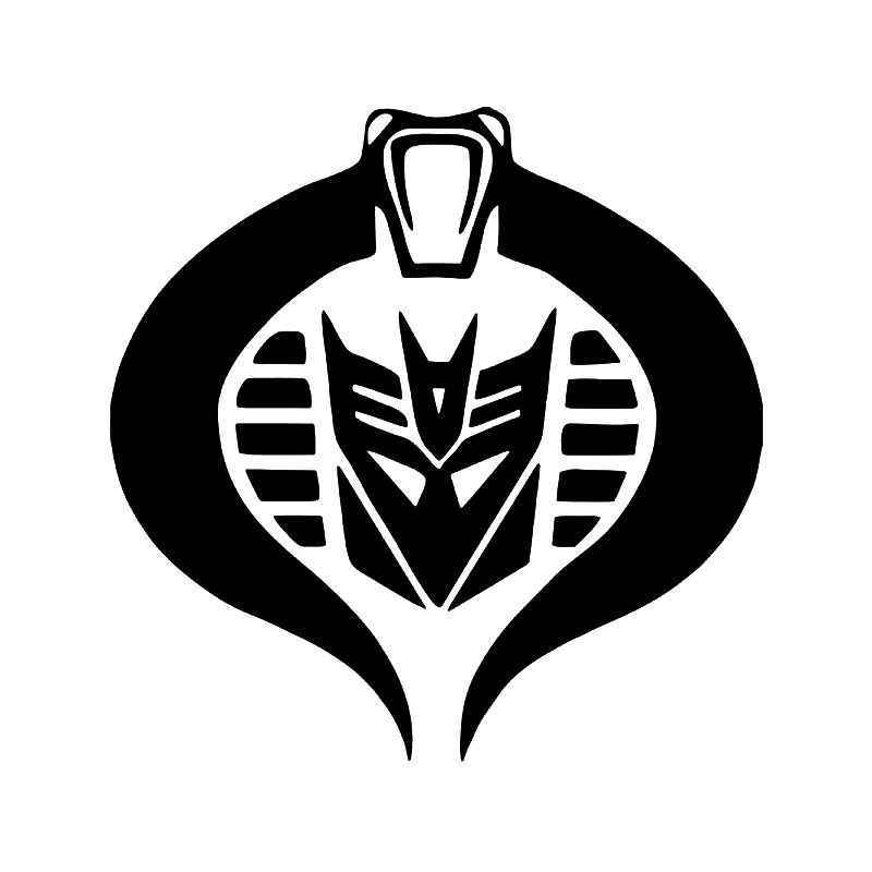Cobra Decepticon Logo - Transformers Decepticon Cobra Comander Crossover 2 Vinyl Sticker