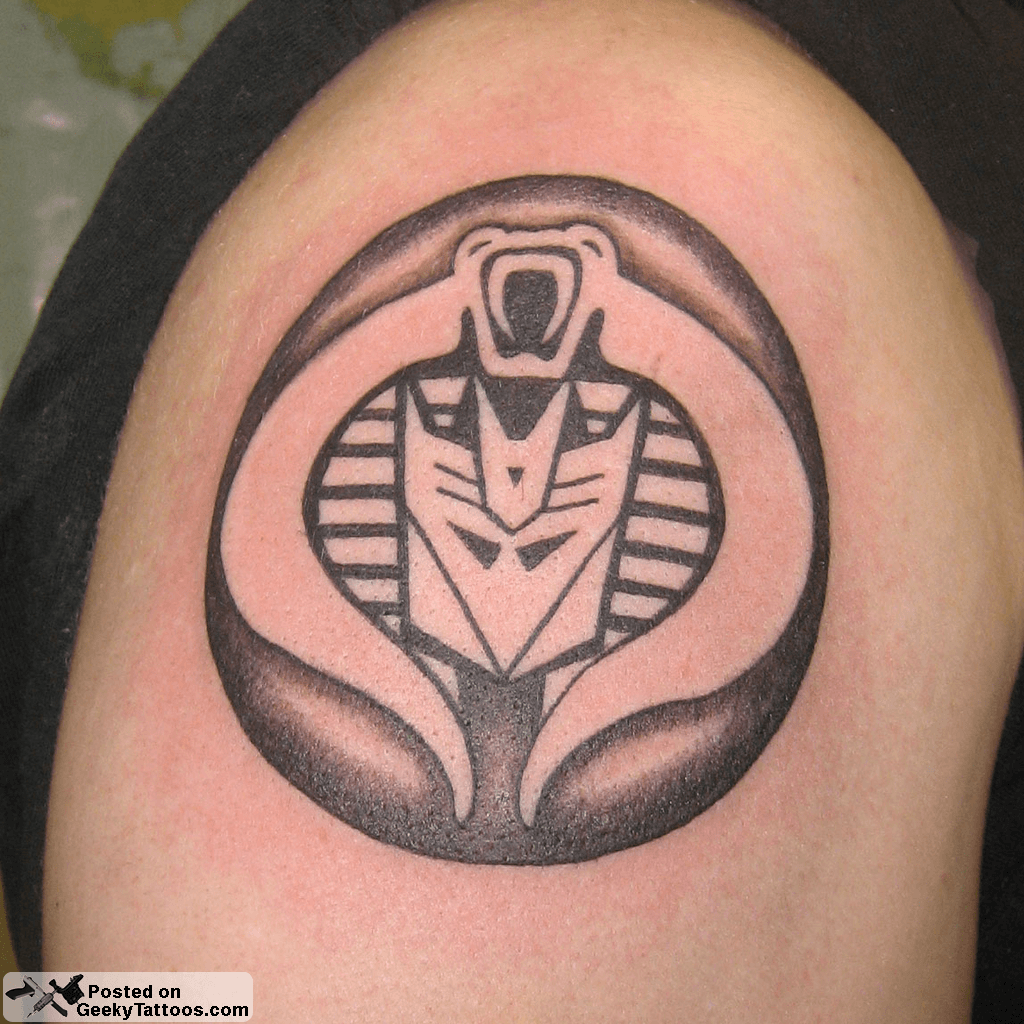 Cobra Decepticon Logo - Cobra-Decepticon-tattoo @ Geeky Tattoos
