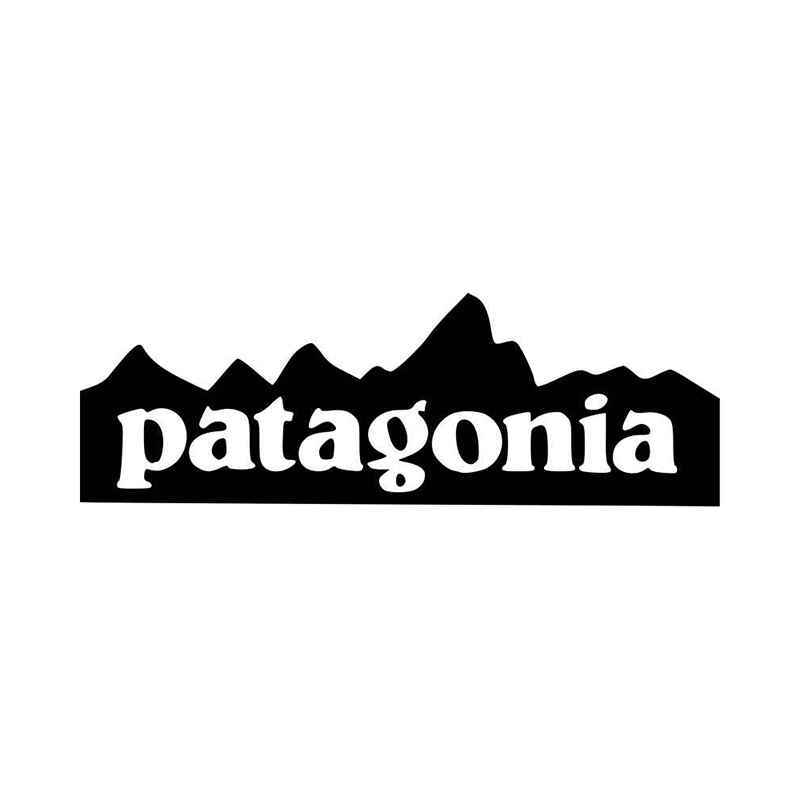 Black Patagonia Logo - Patagonia Mountain Logo Vinyl Decal Sticker