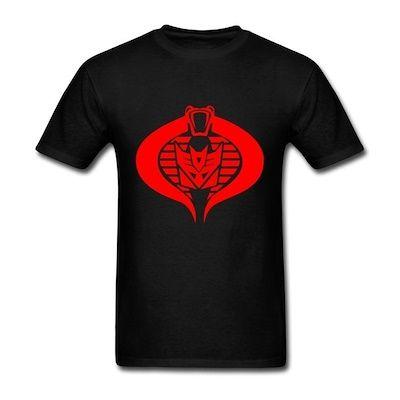 Cobra Decepticon Logo - Qoo10 - GI Joe Cobra Decepticon Logo T Shirt For Men : Men's Clothing