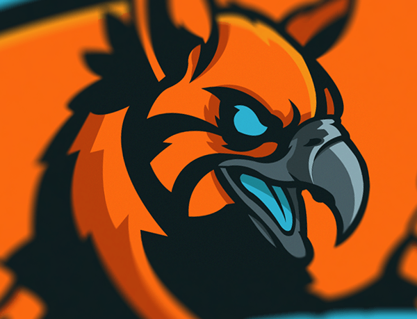 Bird Mascot Logo - Hybrid Gaming' Mascot Logo/Sheild on Wacom Gallery