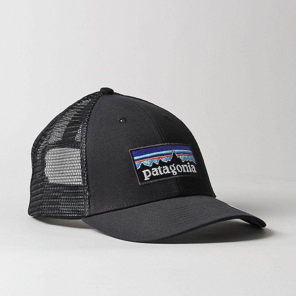 Black Patagonia Logo - Patagonia P-6 Logo LoPro Trucker Cap - Black – Urban Industry