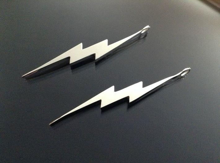 Silver Lightning Bolt Car Logo - Lightning Bolt CN Power Earrings / Pendant L914001 (7SH97AAYQ)