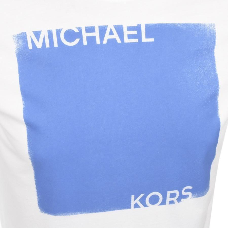 Blue White Square Logo - Michael Kors Colourfield Square Logo T Shirt White in White for Men ...