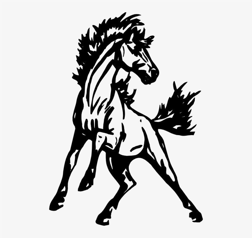 Mustang School Logo - Mustang Clipart Face Senior High School Logo Transparent