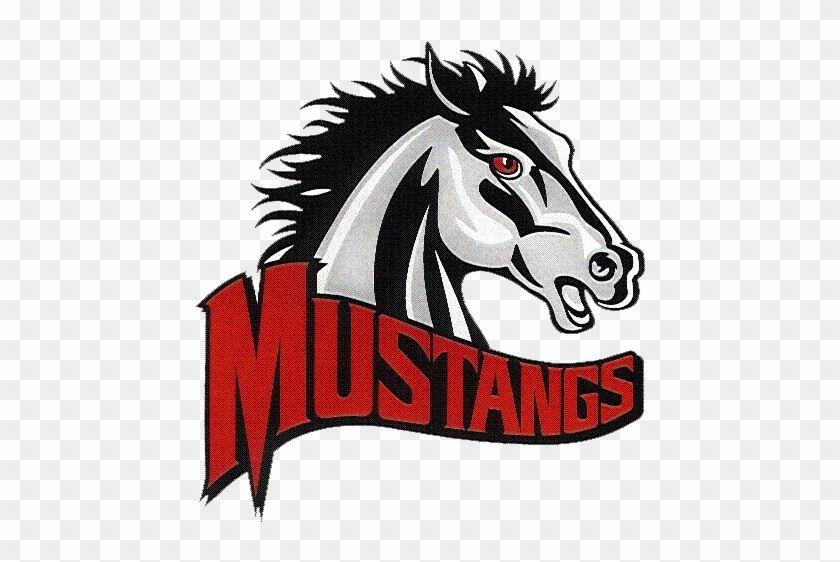 Mustang School Logo - Basketball With Mustang High School Logo