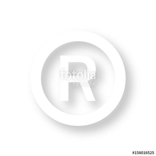 Copyright R Logo - Icon mit Schatten - Copyright R