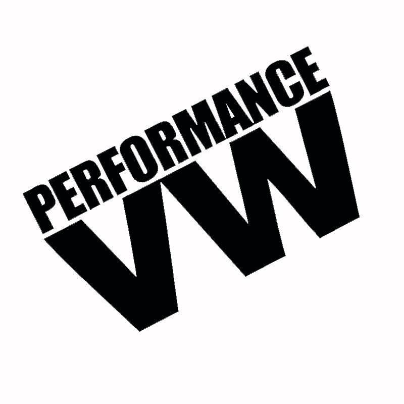 Black VW Logo - Wholesale Reflective White & Black PERFORMANCE V W Logo Glue