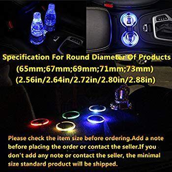 Energy Car Logo - Amazon.com: 2pcs Solar Energy Car Logo LED accessory Cup Holder Pad ...