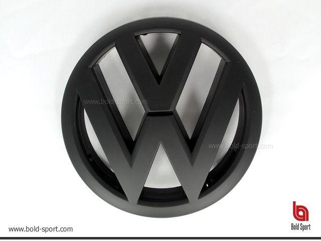 Black VW Logo - Bold Sport.com - VW Badge Emblem Black For Polo 6R
