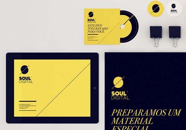 Black Yellow Brand Logo - Soul Digital - Identity by Isabela Rodrigues - Sweety Branding Studio