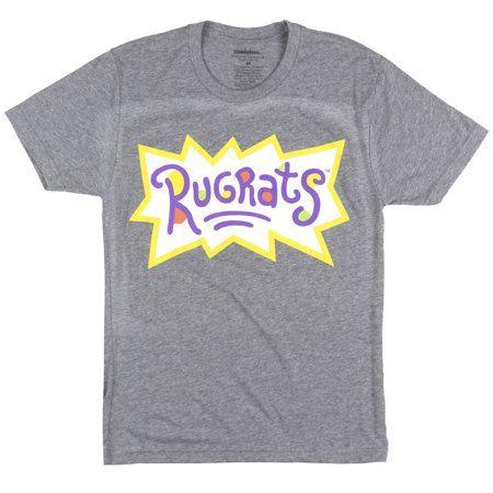 Rugrats Logo - Nickelodeon Rugrats Logo T-Shirt Heather Grey Mens - Walmart.com