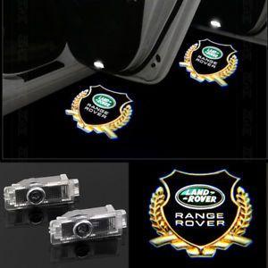 Land Rover Range Rover Logo - 2X Welcome Courtesy LED Door Light Projector Logo HD For Range Rover ...