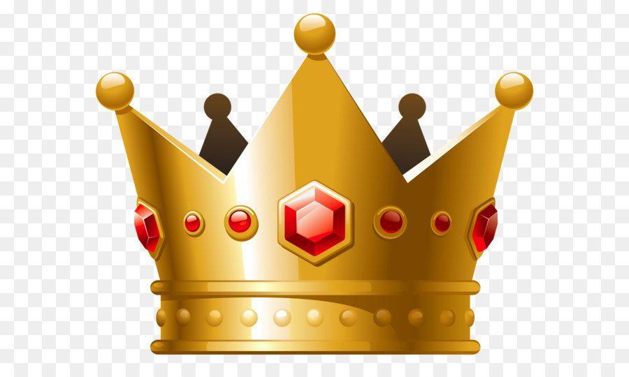 Red and Yellow Crown Logo - Crown Clip art Crown with Red Diamonds PNG Clipart png