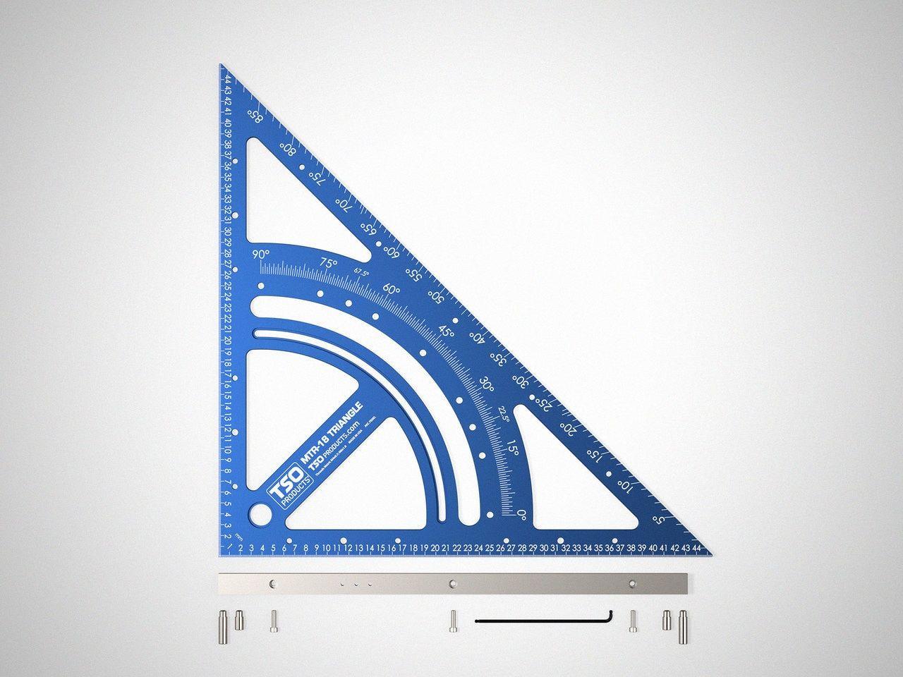 9 Blue Triangle Logo - MTR-18 Precision System Triangle - TSO Products LLC.