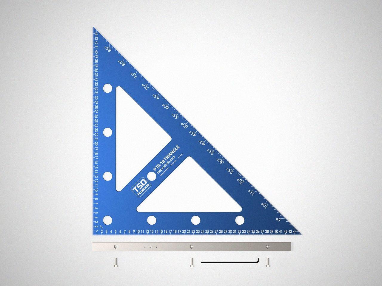 9 Blue Triangle Logo - PTR-18 Precision Basic Triangle - TSO Products LLC.
