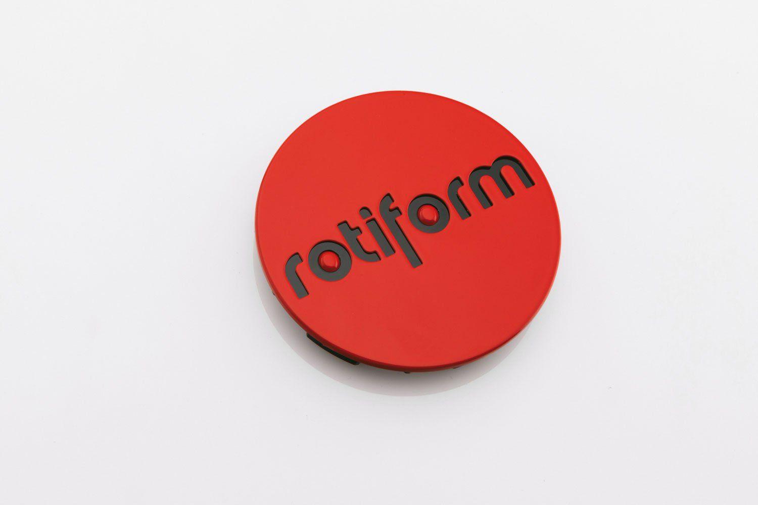 Circle Red Center Logo - Red & Black TRUCK Center Caps – Rotiform
