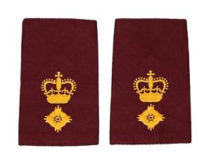 Red and Yellow Crown Logo - Epaulette Slider Maroon Yellow Crown 1 Star R2022 | eBay