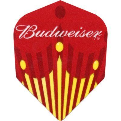 Red and Yellow Crown Logo - Budweiser Dart Flights - 75 Micron Shape Red And Yellow With Crown