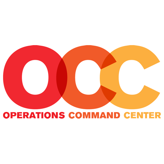 Circle Red Center Logo - Operations Command Center Logo